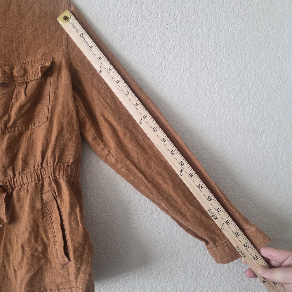 Old Navy Junior's Tan Brown Utility Military Jacket Size XL 14 Some Flaws Seepic - Picture 10 of 14